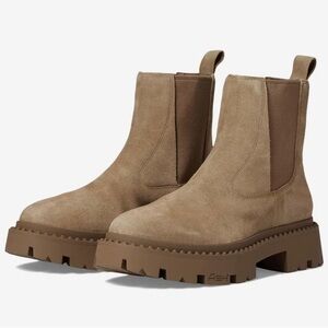 NIB ASH Brown Genesis Stud Leather Chelsea Boots